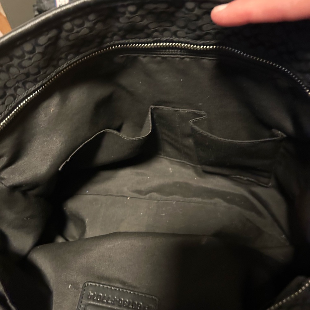Coach❤️Hampton Black Signature Monogram X-Large Tote/Laptop Bag - Picture 9 of 15